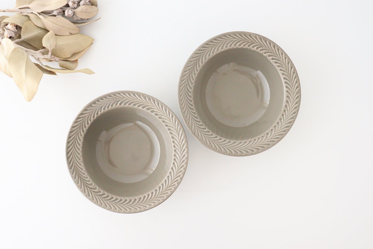 Round Bowl Rosemary Gray | Serving Bowl Hasami Ware