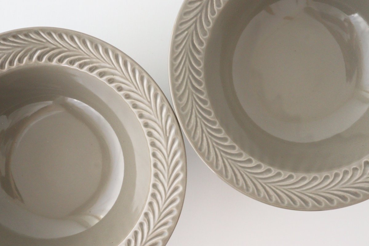 Round Bowl Rosemary Gray | Serving Bowl Hasami Ware