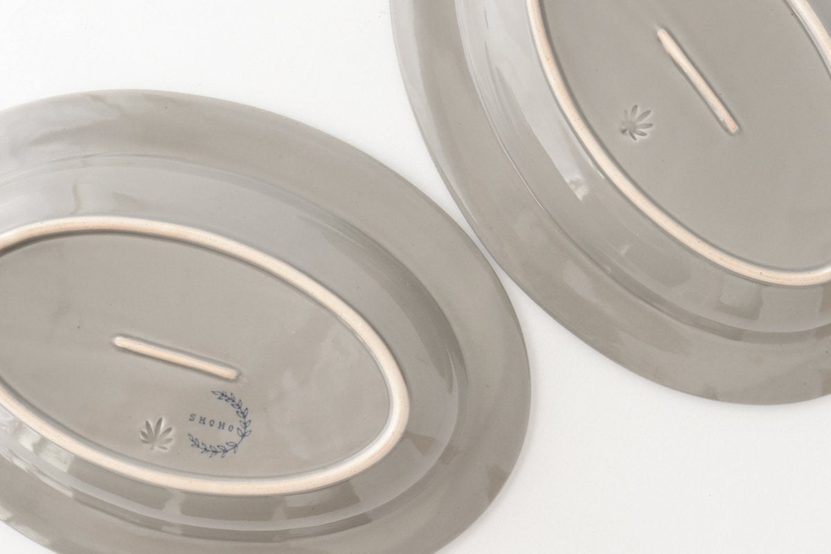 Oval Plate Rosemary Gray | Hasami Ware