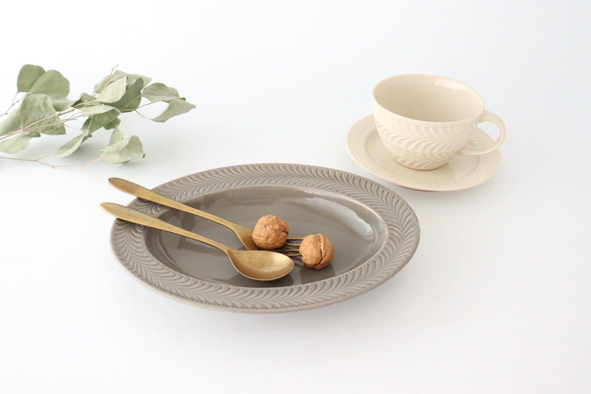 Oval Plate Rosemary Gray | Hasami Ware