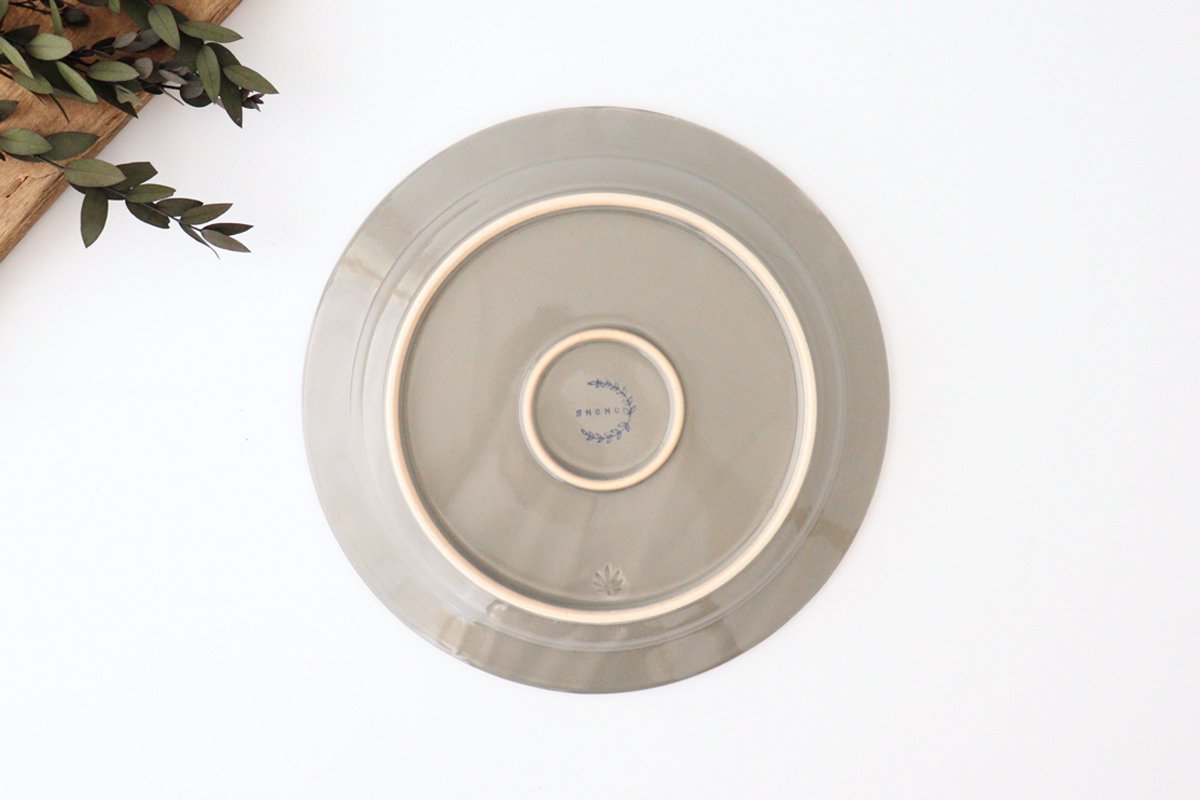 Round Plate Rosemary Gray 24㎝/9.4in | Hasami Ware