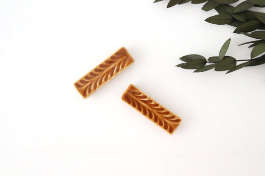 Chopstick Rest  Rosemary Amber | Hashioki Hasami Ware-TOP