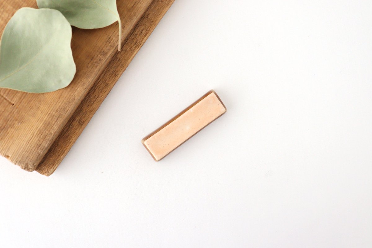 Chopstick Rest Rosemary Amber | Hashioki Hasami Ware