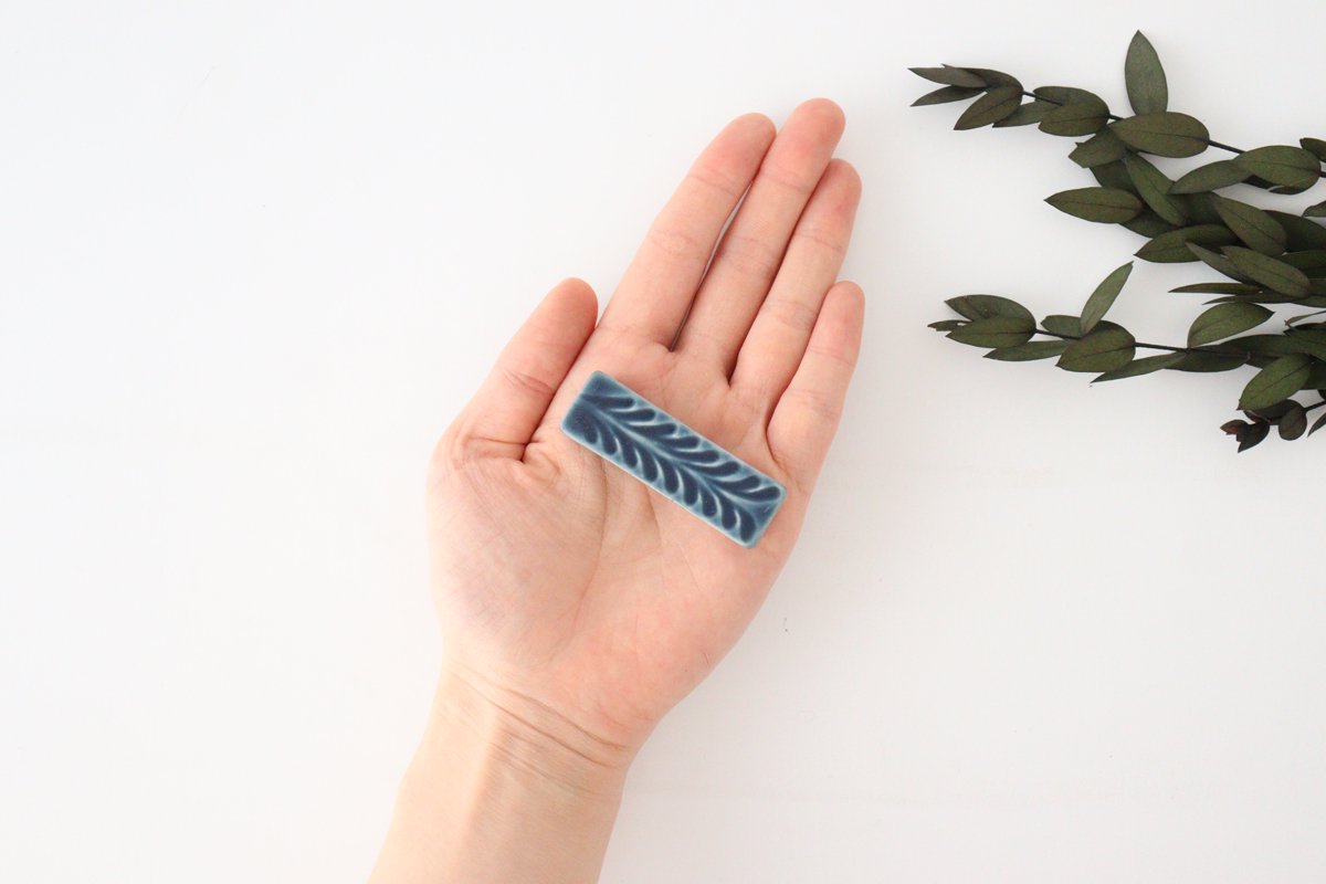Chopstick Rest Rosemary Denim | Hashioki Hasami Ware