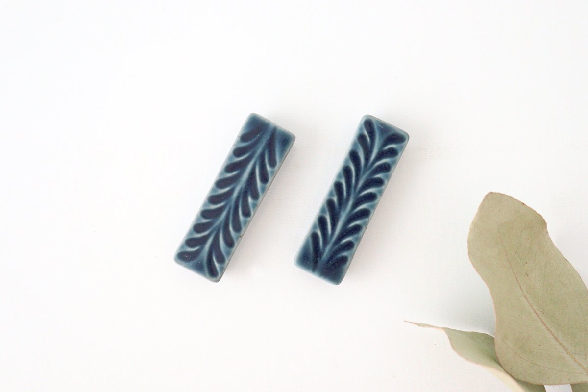 Chopstick Rest Rosemary Denim | Hashioki Hasami Ware