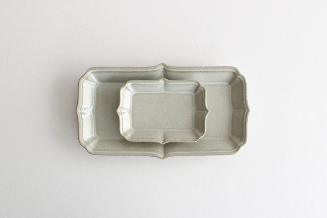 Long Square Plate White S | Hasami Ware