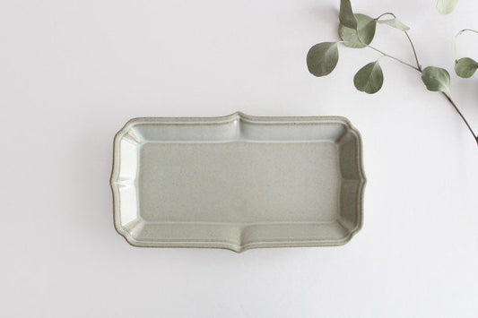 Rectangle Plate White Large | Sushi Plate Hasami Ware-TOP