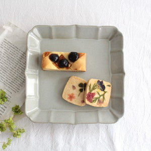 Square Plate White Small 18cm/7.08in | Sushi Plate Hasami Ware-TOP