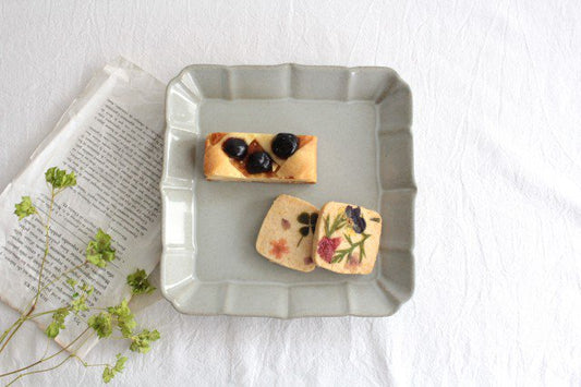 Square Plate White Small 18cm/7.08in | Sushi Plate Hasami Ware-TOP