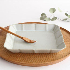 Square Plate White Small 18cm/7.08in | Sushi Plate Hasami Ware-Detail2