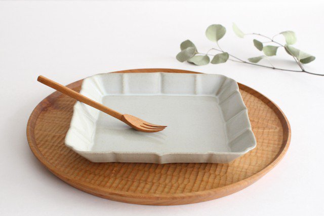 Square Plate White Small 18cm/7.08in | Sushi Plate Hasami Ware