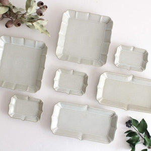 Square Plate White Small 18cm/7.08in | Sushi Plate Hasami Ware-Detail13