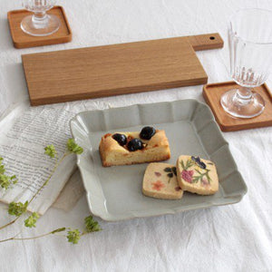 Square Plate White Small 18cm/7.08in | Sushi Plate Hasami Ware-Detail14