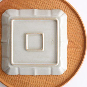 Square Plate White Small 18cm/7.08in | Sushi Plate Hasami Ware-Detail4