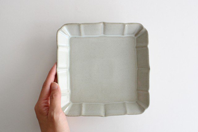Square Plate White Small 18cm/7.08in | Sushi Plate Hasami Ware