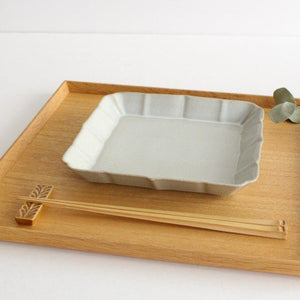 Square Plate White Small 18cm/7.08in | Sushi Plate Hasami Ware-Detail6