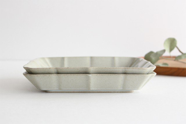 Square Plate White Small 18cm/7.08in | Sushi Plate Hasami Ware