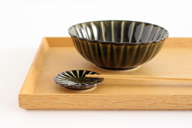 Giyaman Chopstick Rest Green | Hashioki Mino Ware