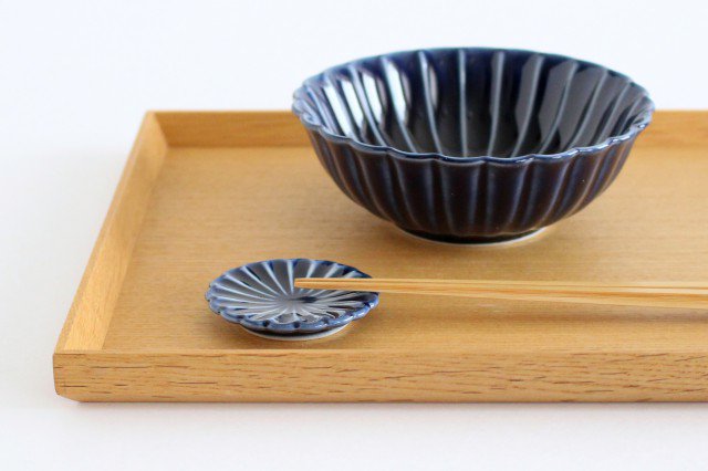 Giyaman Chopstick Rest Blue | Hashioki Mino Ware