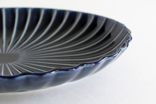Giyaman Oval Large Plate Blue | Mino Ware