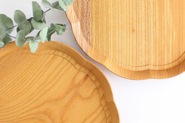Aizawa Wood Crafts KITO Flower Tray Medium Zelkova