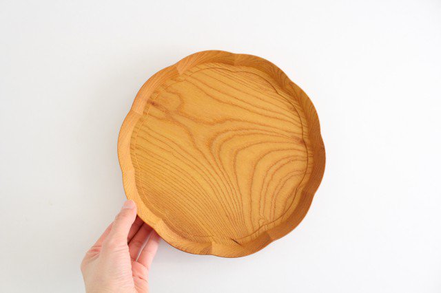 Aizawa Wood Crafts KITO Flower Tray Medium Zelkova