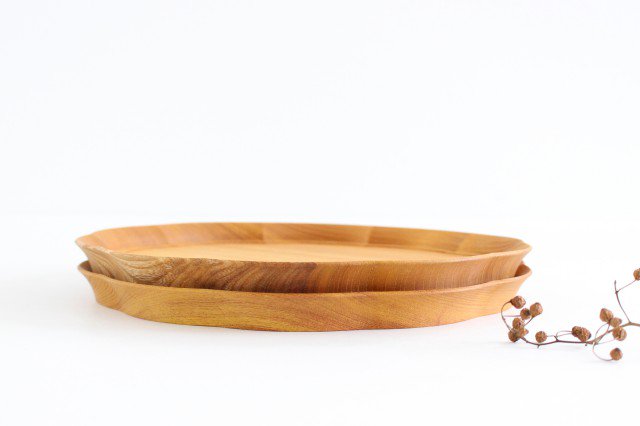 Aizawa Wood Crafts KITO Flower Tray Medium Zelkova
