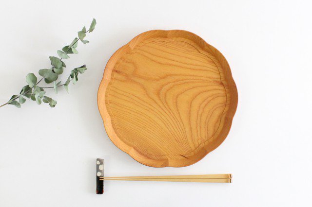 Aizawa Wood Crafts KITO Flower Tray Medium Zelkova