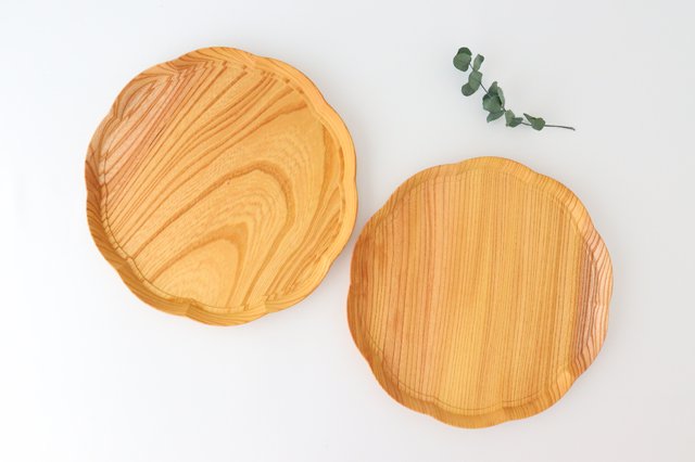 Aizawa Wood Crafts KITO Flower Tray Large Zelkova