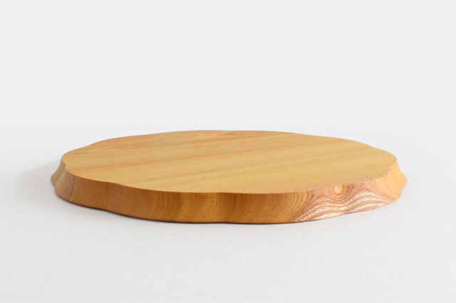 Aizawa Wood Crafts KITO Flower Tray Large Zelkova