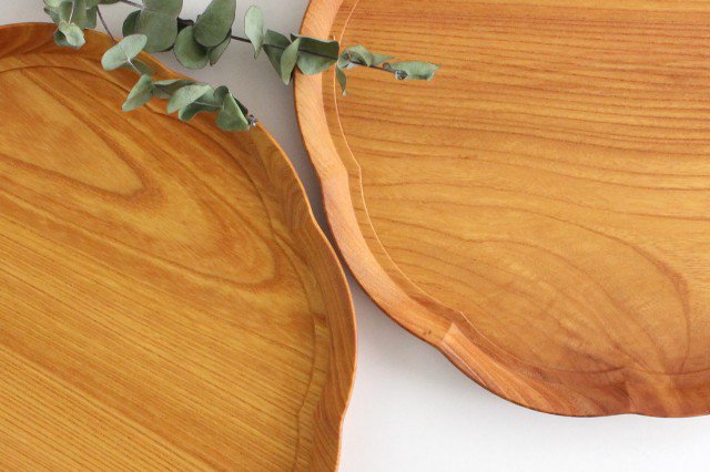 Aizawa Wood Crafts KITO Flower Tray Large Zelkova