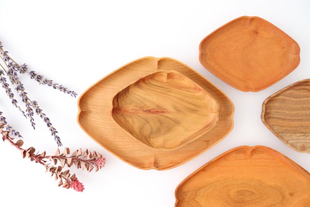 Aizawa Wood Crafts KITO Small Oval Plate Sakura-Detail14