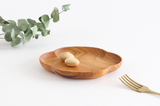 Aizawa Wood Crafts KITO Small Oval Plate Sakura