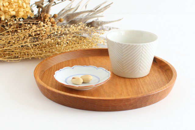 Small Flower Plate Blue-lines | Hasami Ware