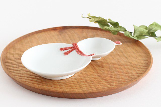 Gourd-shaped Plate Red | Hasami Ware