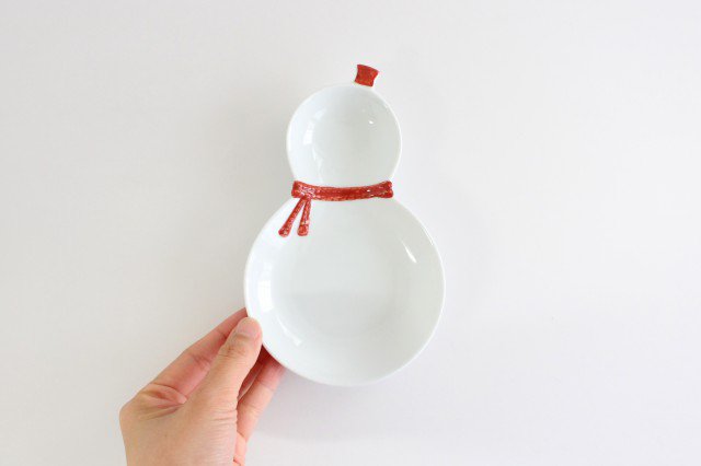 Gourd-shaped Plate Red | Hasami Ware
