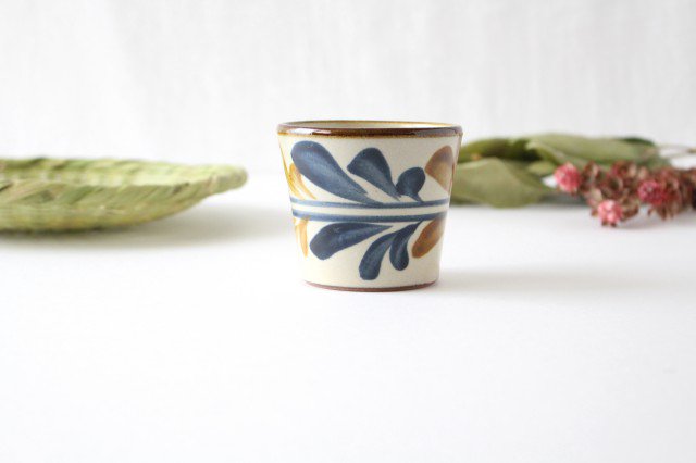 Toshin Kiln Soba Choko Deigo Arabesque Small | Free Cup Tsuboya Ware Yachimun-TOP