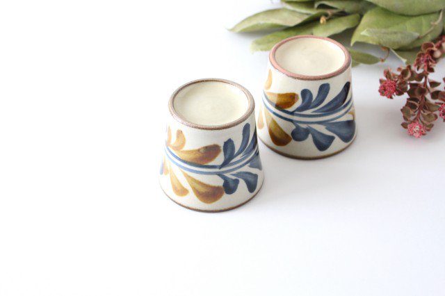 Toshin Kiln Soba Choko Deigo Arabesque Small | Free Cup Tsuboya Ware Yachimun-Detail3