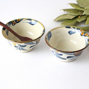 Toshin Kiln Rice Bowl Arabesque  | Tsuboya Ware  Yachimun-Detail2