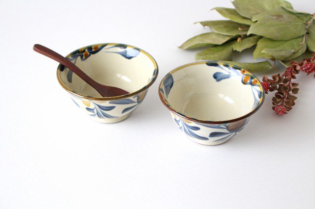 Toshin Kiln Rice Bowl Arabesque  | Tsuboya Ware  Yachimun-Detail2