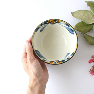 Toshin Kiln Rice Bowl Arabesque  | Tsuboya Ware  Yachimun-Detail3