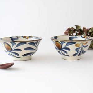 Toshin Kiln Rice Bowl Arabesque  | Tsuboya Ware  Yachimun-Detail6