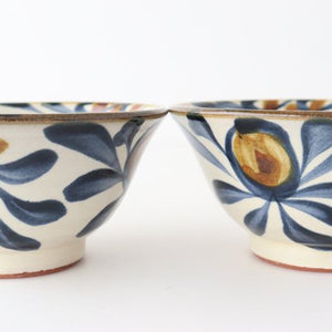 Toshin Kiln Rice Bowl Arabesque  | Tsuboya Ware  Yachimun-Detail8
