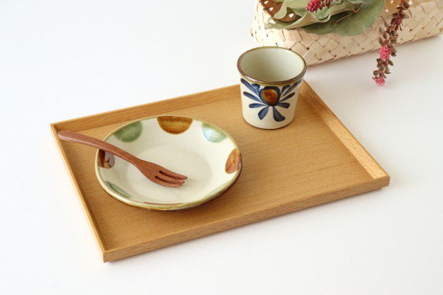 Toshin Kiln Round Plate Brown and Green Dots 15cm/5.9in | Tsuboya Ware Yachimun-Detail9