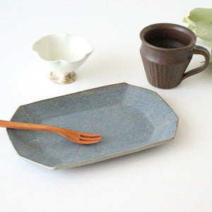 Furutani Seitosho Octagonal Rectangle Plate Small Gray | Sushi Plate-Detail11