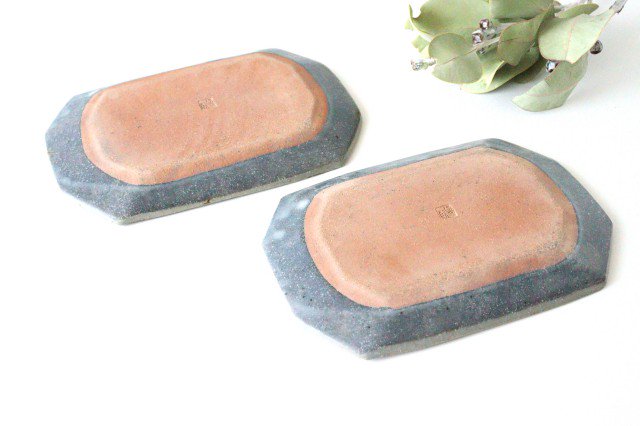 Furutani Seitosho Octagonal Rectangle Plate Small Gray | Sushi Plate-Detail6