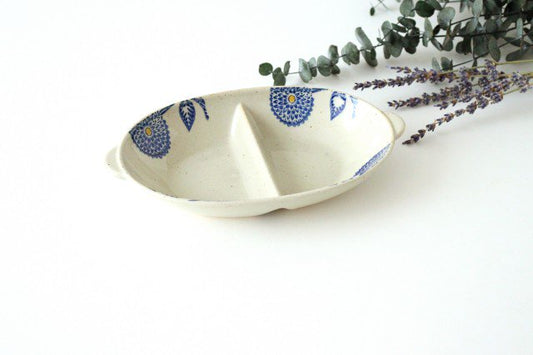 Separete Bowl Blue Dahlia | Serving Bowl Hasami Ware-TOP