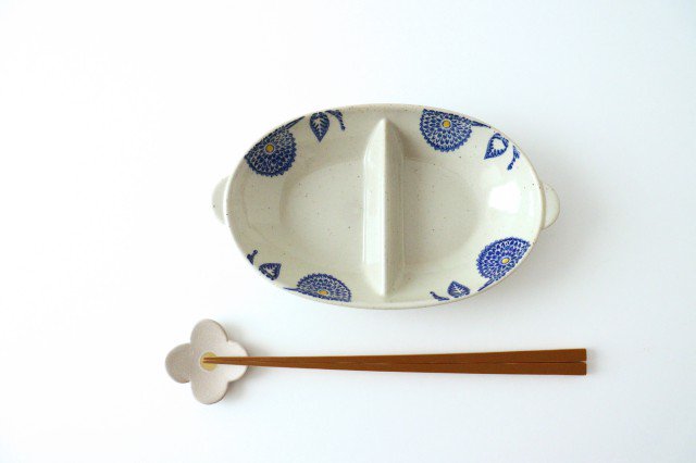 Separete Bowl Blue Dahlia | Serving Bowl Hasami Ware