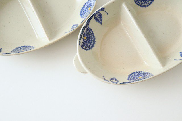 Separete Bowl Blue Dahlia | Serving Bowl Hasami Ware