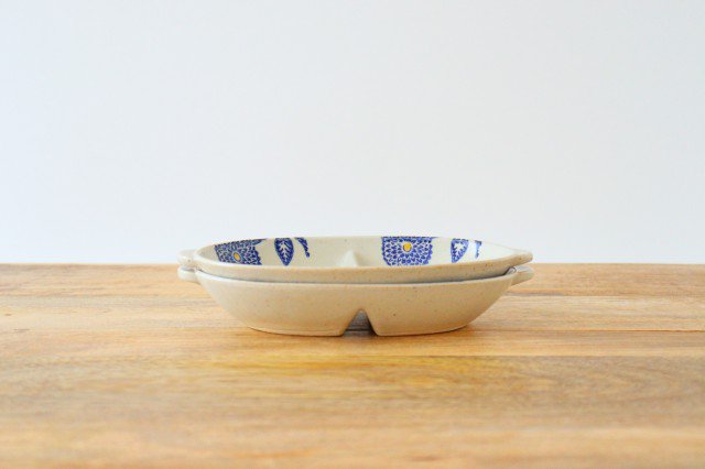 Separete Bowl Blue Dahlia | Serving Bowl Hasami Ware